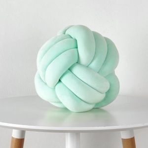 NWT Sea Foam Knot Accent Pillow